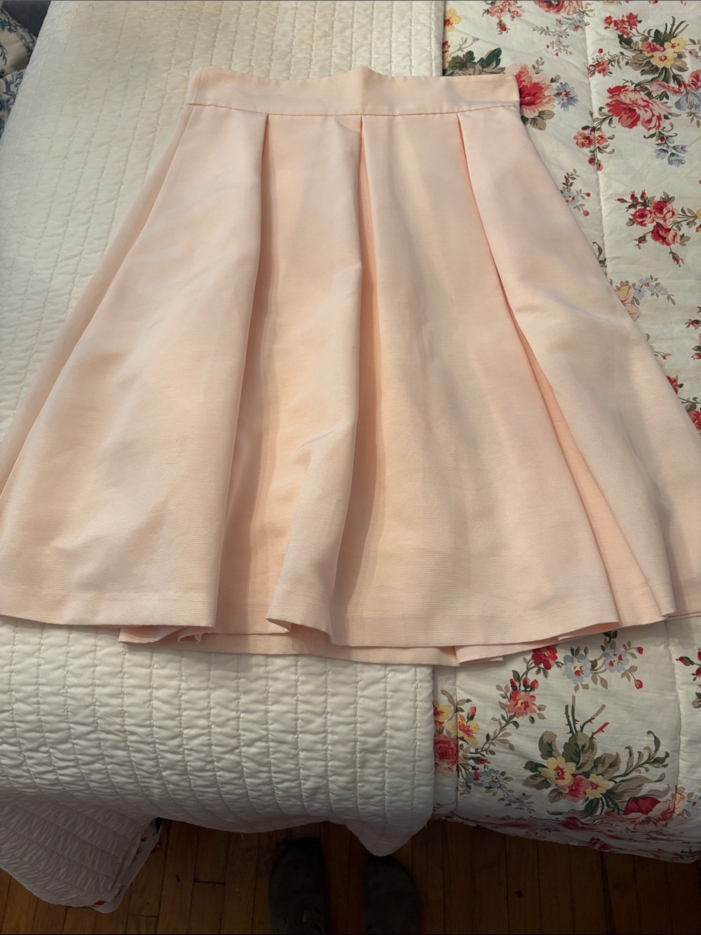 Moulinette Soeurs Women's Pleated Full Skirt in Soft Blush